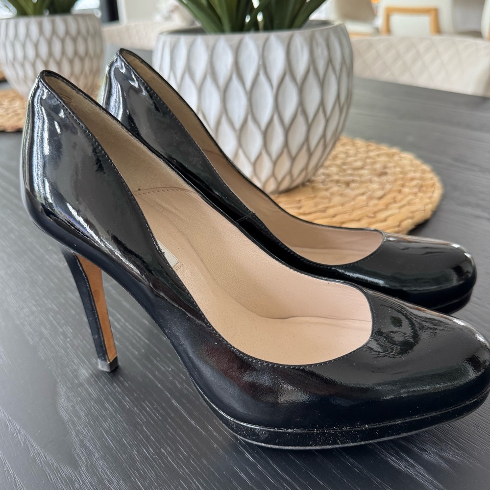 LK Bennett Black Patent Leather Heels